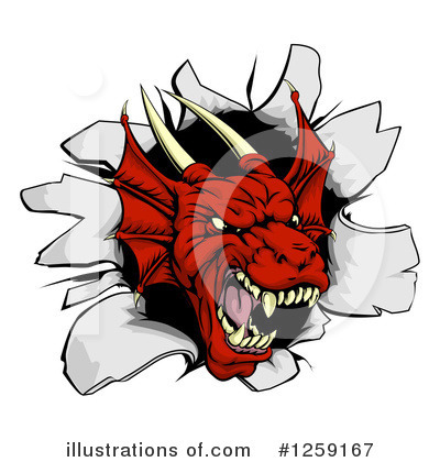 Royalty-Free (RF) Dragon Clipart Illustration by AtStockIllustration - Stock Sample #1259167