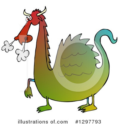 Royalty-Free (RF) Dragon Clipart Illustration by djart - Stock Sample #1297793