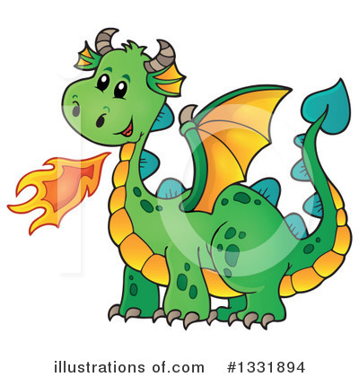 Royalty-Free (RF) Dragon Clipart Illustration by visekart - Stock Sample #1331894