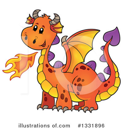 Royalty-Free (RF) Dragon Clipart Illustration by visekart - Stock Sample #1331896
