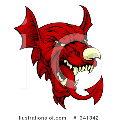 Royalty-Free (RF) Dragon Clipart Illustration by AtStockIllustration - Stock Sample #1341342