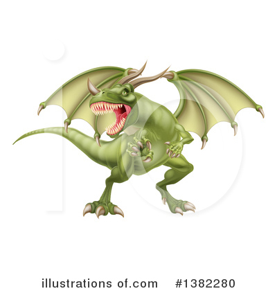 Dragon Clipart #1382280 by AtStockIllustration