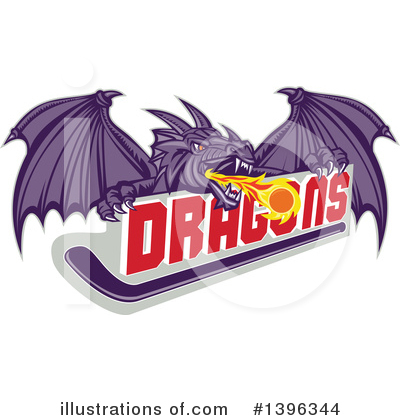 Royalty-Free (RF) Dragon Clipart Illustration by patrimonio - Stock Sample #1396344