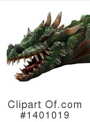 Dragon Clipart #1401019 by Leo Blanchette