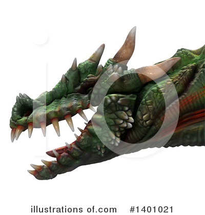 Royalty-Free (RF) Dragon Clipart Illustration by Leo Blanchette - Stock Sample #1401021