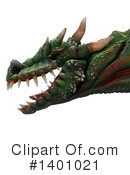 Dragon Clipart #1401021 by Leo Blanchette