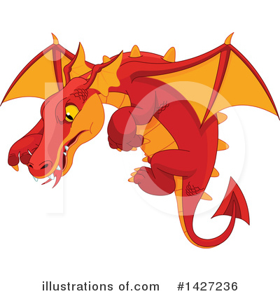 Royalty-Free (RF) Dragon Clipart Illustration by Pushkin - Stock Sample #1427236