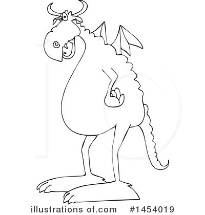 Royalty-Free (RF) Dragon Clipart Illustration by djart - Stock Sample #1454019