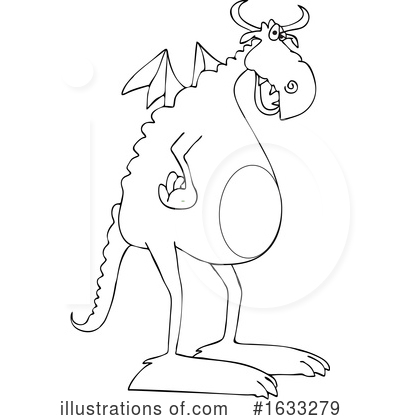 Royalty-Free (RF) Dragon Clipart Illustration by djart - Stock Sample #1633279