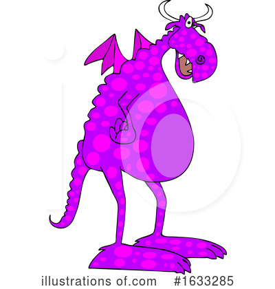 Purple Dragon Clipart #1633285 by djart