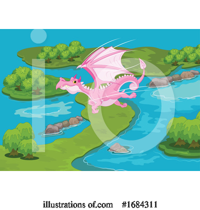 Royalty-Free (RF) Dragon Clipart Illustration by Pushkin - Stock Sample #1684311