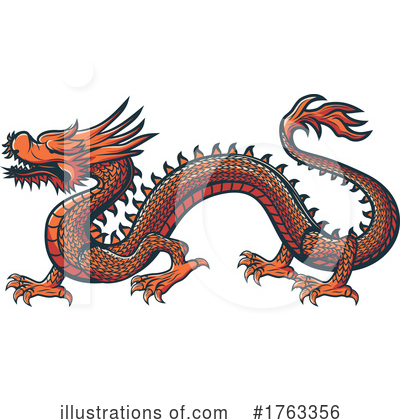 Chinese Dragon Clipart #1763356 by Vector Tradition SM