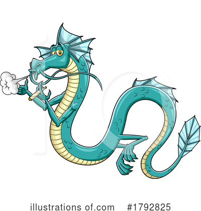 Royalty-Free (RF) Dragon Clipart Illustration by Hit Toon - Stock Sample #1792825