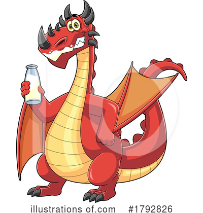 Royalty-Free (RF) Dragon Clipart Illustration by Hit Toon - Stock Sample #1792826
