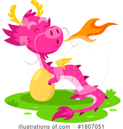 Royalty-Free (RF) Dragon Clipart Illustration by Hit Toon - Stock Sample #1807051