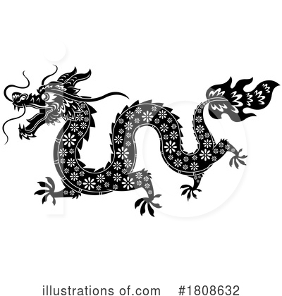 Royalty-Free (RF) Dragon Clipart Illustration by Hit Toon - Stock Sample #1808632