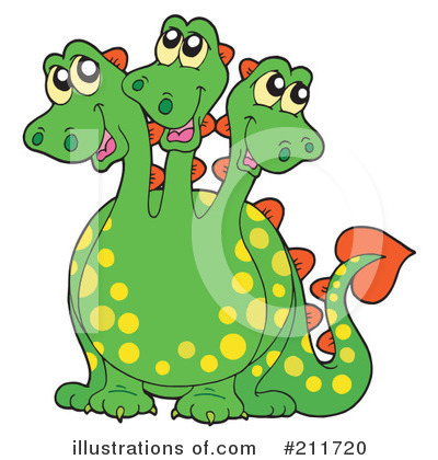 Royalty-Free (RF) Dragon Clipart Illustration by visekart - Stock Sample #211720