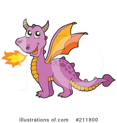 Royalty-Free (RF) Dragon Clipart Illustration by visekart - Stock Sample #211800
