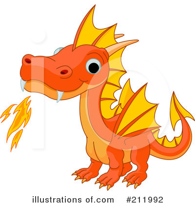 Royalty-Free (RF) Dragon Clipart Illustration by Pushkin - Stock Sample #211992