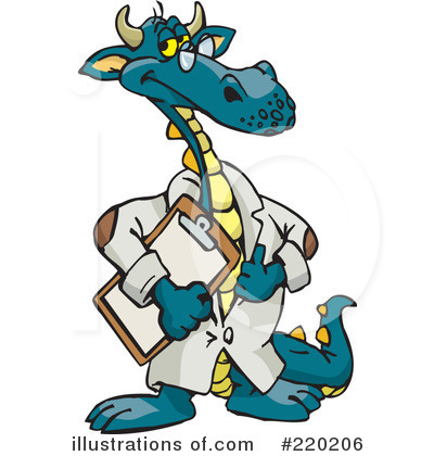 Royalty-Free (RF) Dragon Clipart Illustration by Dennis Holmes Designs - Stock Sample #220206