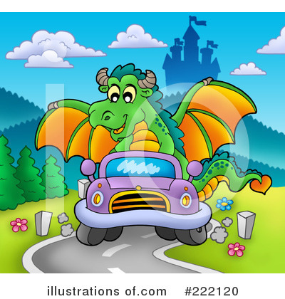 Royalty-Free (RF) Dragon Clipart Illustration by visekart - Stock Sample #222120
