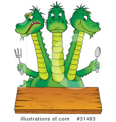 Royalty-Free (RF) Dragon Clipart Illustration by Alex Bannykh - Stock Sample #31483