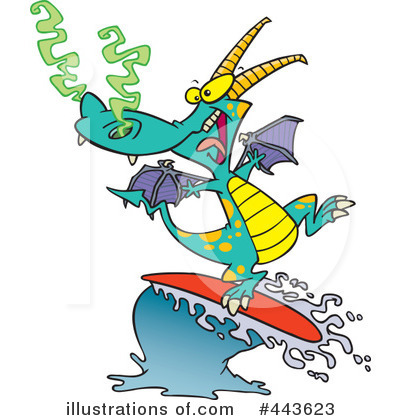 Royalty-Free (RF) Dragon Clipart Illustration by toonaday - Stock Sample #443623