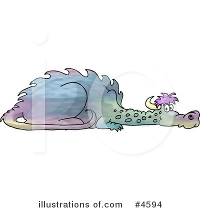 Royalty-Free (RF) Dragon Clipart Illustration by djart - Stock Sample #4594