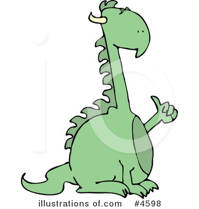 Royalty-Free (RF) Dragon Clipart Illustration by djart - Stock Sample #4598