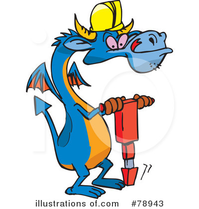 Royalty-Free (RF) Dragon Clipart Illustration by Dennis Holmes Designs - Stock Sample #78943