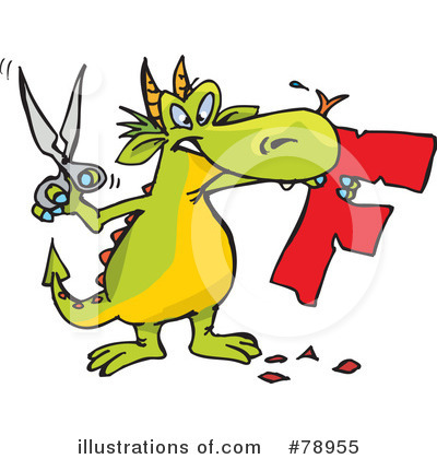 Royalty-Free (RF) Dragon Clipart Illustration by Dennis Holmes Designs - Stock Sample #78955