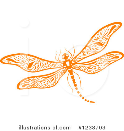 Royalty-Free (RF) Dragonfly Clipart Illustration by Vector Tradition SM - Stock Sample #1238703