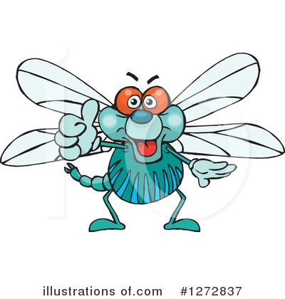 Royalty-Free (RF) Dragonfly Clipart Illustration by Dennis Holmes Designs - Stock Sample #1272837