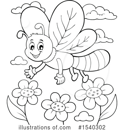 Royalty-Free (RF) Dragonfly Clipart Illustration by visekart - Stock Sample #1540302