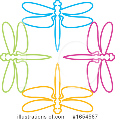 Royalty-Free (RF) Dragonfly Clipart Illustration by Lal Perera - Stock Sample #1654567
