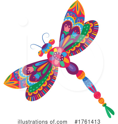 Dragonflies Clipart #1761413 by Vector Tradition SM