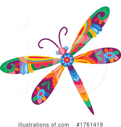 Royalty-Free (RF) Dragonfly Clipart Illustration by Vector Tradition SM - Stock Sample #1761419