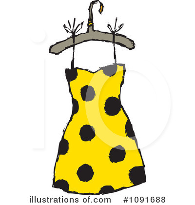 Royalty-Free (RF) Dress Clipart Illustration by Steve Klinkel - Stock Sample #1091688