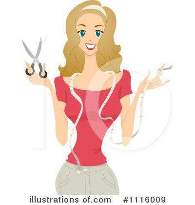 Royalty-Free (RF) Dressmaker Clipart Illustration by BNP Design Studio - Stock Sample #1116009