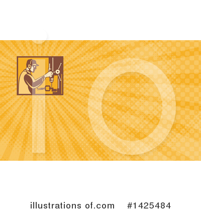 Royalty-Free (RF) Drill Clipart Illustration by patrimonio - Stock Sample #1425484