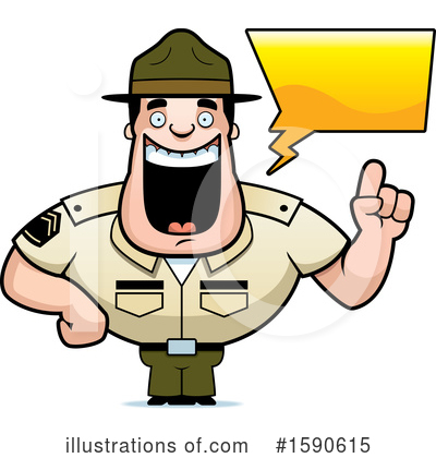 Drill Sergeant Clipart #1590615 by Cory Thoman