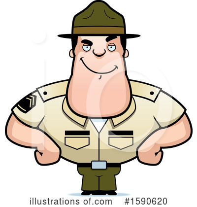 Royalty-Free (RF) Drill Sergeant Clipart Illustration by Cory Thoman - Stock Sample #1590620