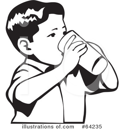 Royalty-Free (RF) Drinking Clipart Illustration by David Rey - Stock Sample #64235