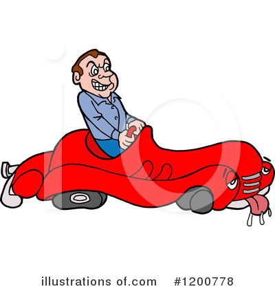 Royalty-Free (RF) Driver Clipart Illustration by LaffToon - Stock Sample #1200778