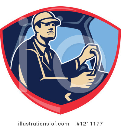 Royalty-Free (RF) Driver Clipart Illustration by patrimonio - Stock Sample #1211177