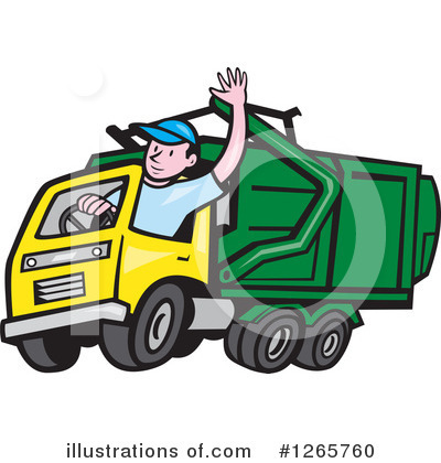 Garbage Man Clipart #1265760 by patrimonio