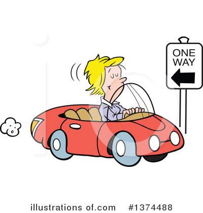 Royalty-Free (RF) Driving Clipart Illustration by Johnny Sajem - Stock Sample #1374488