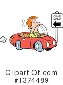 Driving Clipart #1374489 by Johnny Sajem