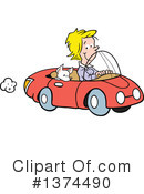 Driving Clipart #1374490 by Johnny Sajem
