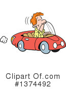 Driving Clipart #1374492 by Johnny Sajem